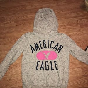 Gray American Eagle Hoodie